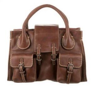 Chloe Brown Leather Handbag